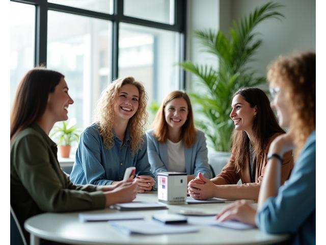 Professionisti che collaborano in un ambiente di lavoro sereno